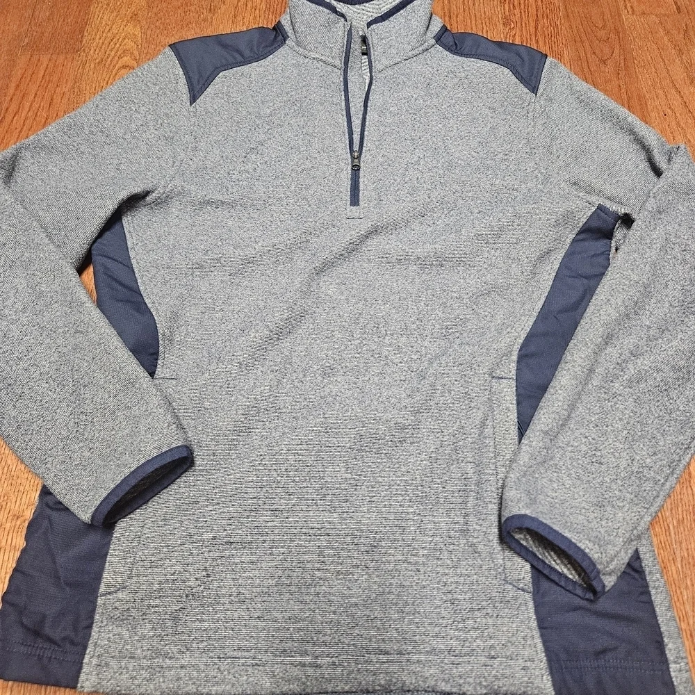 Under Armour Blue and Gray ColdGear Pullover